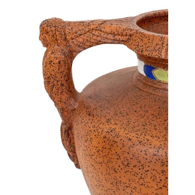 Egyptian Revival Art Deco Style Pair Vase For Sale In New York - Image 6 of 10