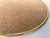 Mid 20th Century Natural Capiz Shell and Cork Round Placemat Chargers With Brass Rims - Set of 6 For Sale - Image 10 of 12