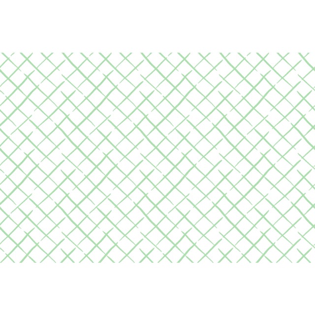 A 9.5" x 9.5" sample of Bahama Court Reverse Barbados Green. Care Instructions: Pure Solvants Dry Cleaning