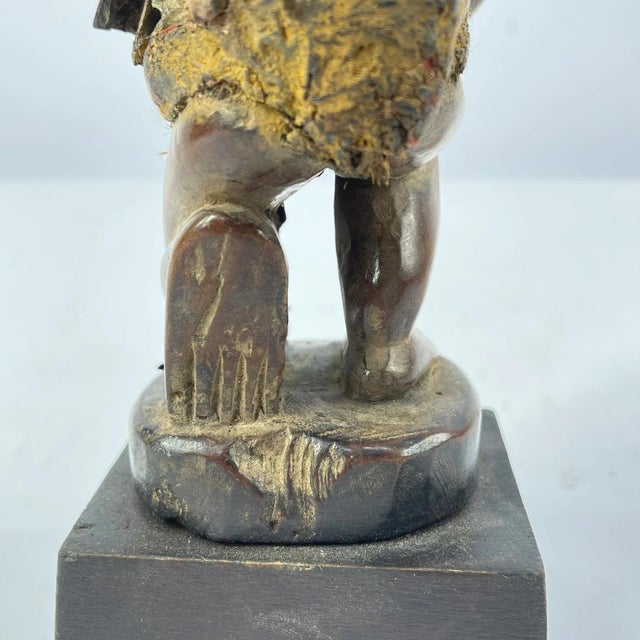 Early 20th Century Kongo Fetish Figure on Custom Base For Sale - Image 4 of 8