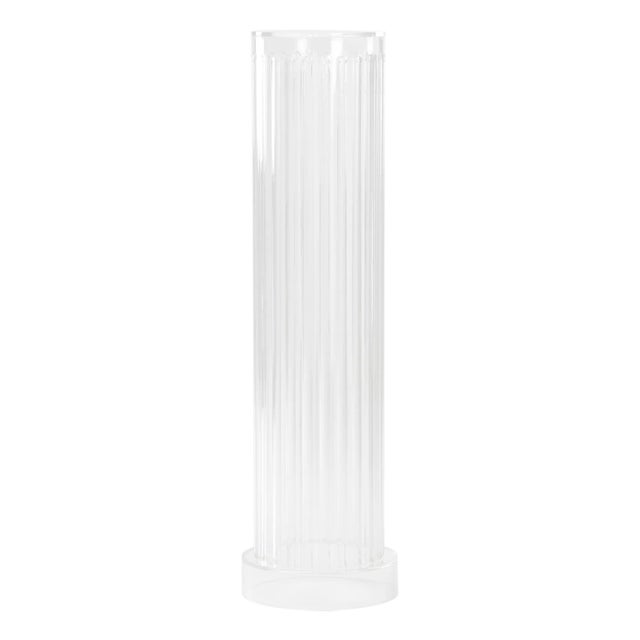 Fluted Acrylic Column - Clear For Sale