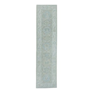 Turkish Oushak Rug 2'6" x 10'2" #19482 For Sale