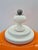 Wood Space Age Table Lamp with Orange Glass Shade, Europe, 1970s For Sale - Image 7 of 12