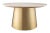 Modern meets glam with the elegant Bleeker collection. Its brushed gold base and white marble top, allow these tables to...