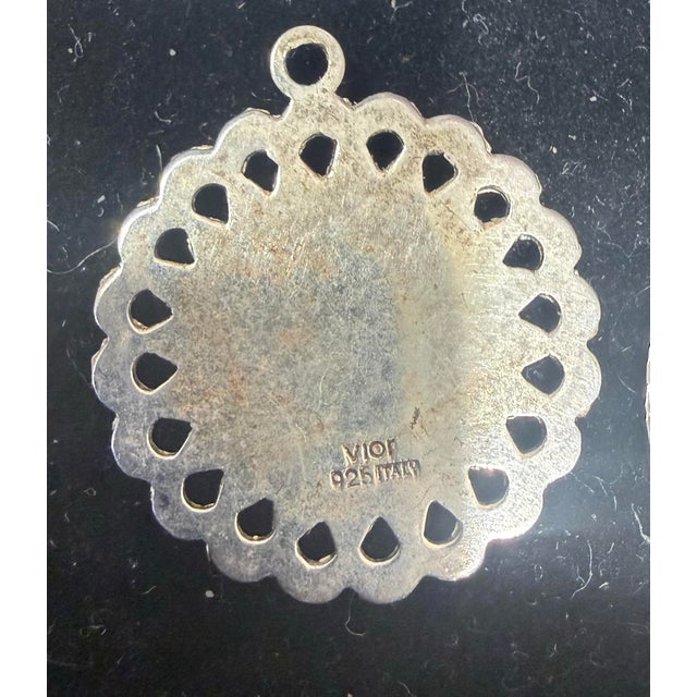 925 Sterling Silver Nefertiti Pendant Made In Italy Made in Italy marked by manufacture marked Sterling tested This 925...