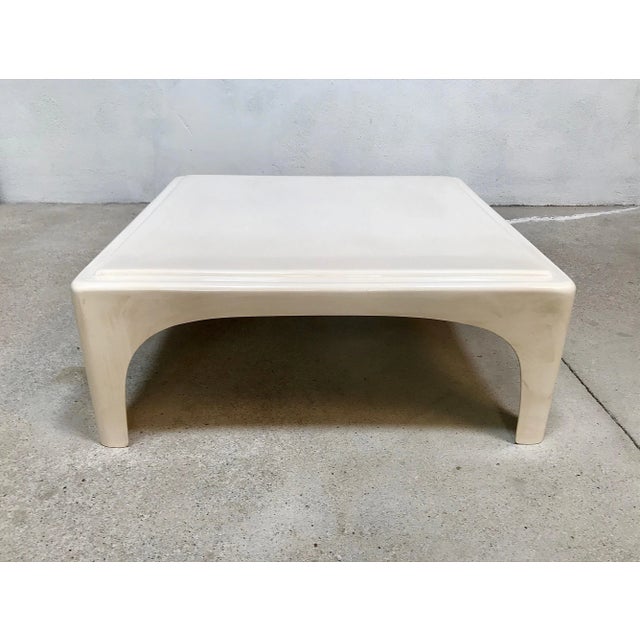 This German low coffee or side table is made from fiberglass. It is a very early example of plastic furniture from the...
