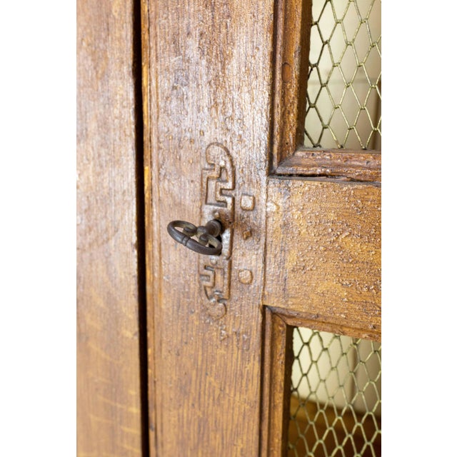 French Bookcase with Brass Mesh Doors, Late 19th Century For Sale - Image 12 of 15