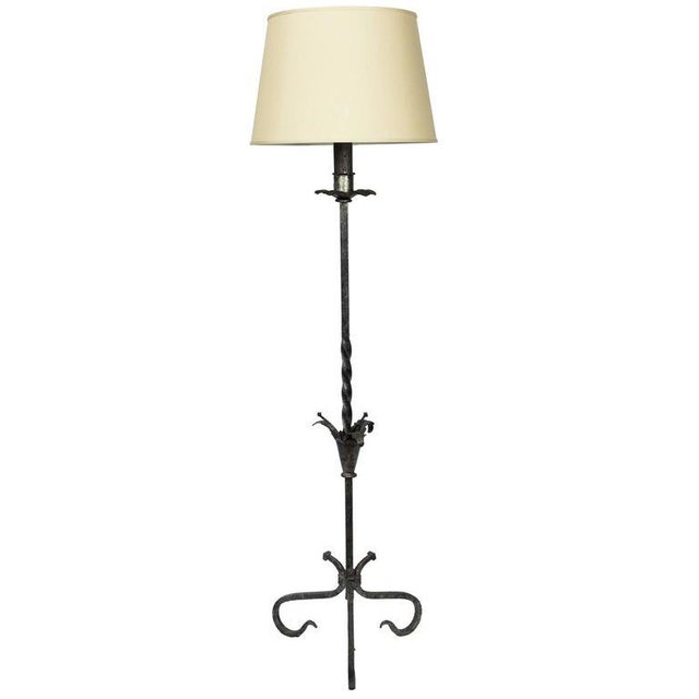 Fancy Silvered Spanish Floor Lamp Chairish