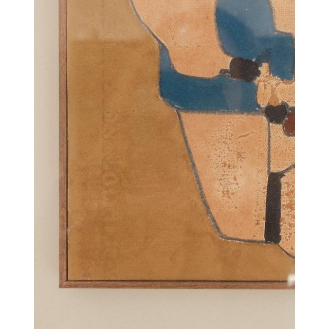 Modern Antonio Anselmo, Landscape with Cliffs, Mixed Media For Sale - Image 3 of 5