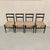 Set of four Leggera chairs by Gio Ponti, produced by Cassina in Italy around 1955. Black wood and rope. Manufacturer's...