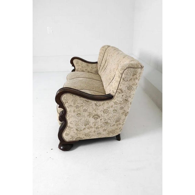 Art Deco Scandinavian Channel Back Sofa For Sale - Image 4 of 18