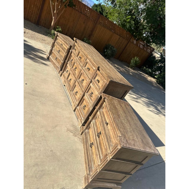 Rustic Hooker Furniture Dresser & Nightstand Set – Like New W/ Built-in Outlets For Sale - Image 3 of 9