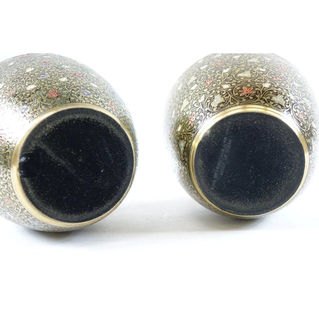 Late 19th Century Decorative Brass Urns - A Pair For Sale - Image 11 of 12