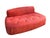 Cashmere Rubies Leather Two-Seater Mademoiselle Sofa by Matteo Thun and Antonio Rodriguez for Baxter, 1960s For Sale - Image 3 of 18