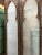 Vintage Arched Carved Wood Doors With Smoked Glass - A Pair, 96x48 For Sale In Orlando - Image 6 of 10