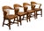 Antique Solid Quarter-Sawn Oak Banker's Chairs c.1934 For Sale