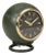 Metal Draper Dark Green Designer Standing Accent Clock For Sale - Image 7 of 7