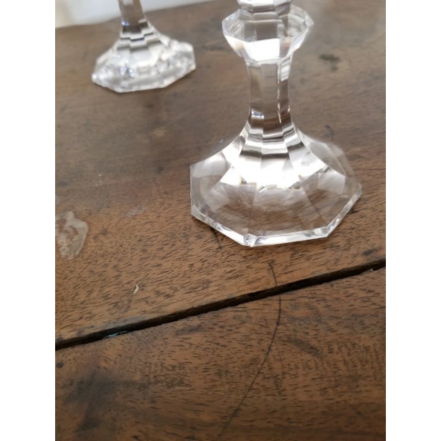 Set of Four Antique Cut Crystal Champagne Glasses For Sale - Image 9 of 11