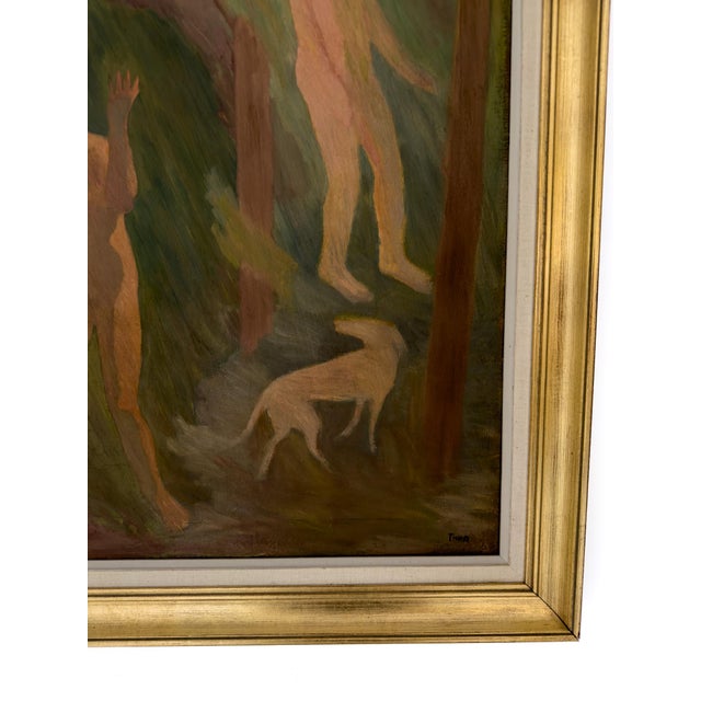 Thor Fagerkvist, The Farewell, 1920s, Oil on Canvas, Framed For Sale - Image 3 of 11