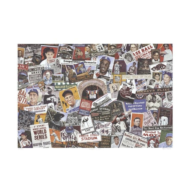 1990 Dwight Baird 'If Abner Only Knew-Cooperstown' Outsider Art Multicolor Canada Offset Lithograph For Sale