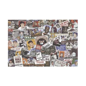 1990 Dwight Baird 'If Abner Only Knew-Cooperstown' Outsider Art Multicolor Canada Offset Lithograph