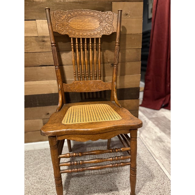 Late 19th Century Set of Six Late 19th Century American Renaissance Revival Carved Oak Dining Chairs, Circa 1885–1900 For Sale - Image 5 of 11