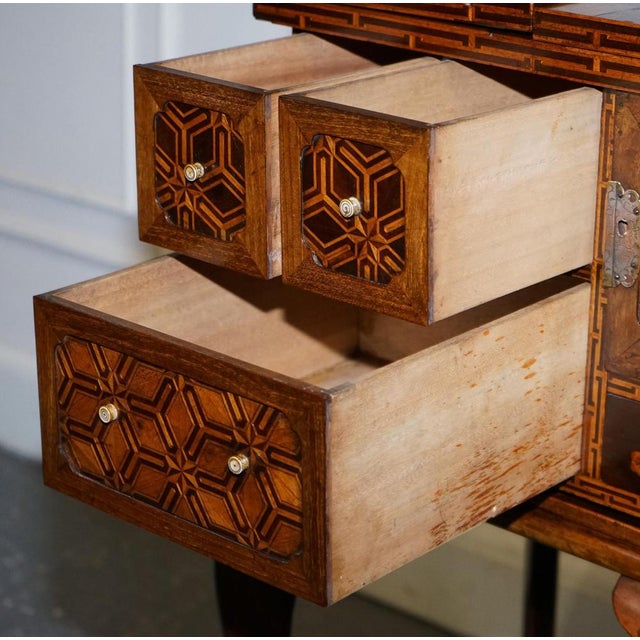 Wood Antique Japanese Marquetry Game Table, 1800s For Sale - Image 7 of 18