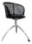 Rizzatto Alias 901 Young Lady Chair w/ Black Seat & Cane Aluminum Frame For Sale