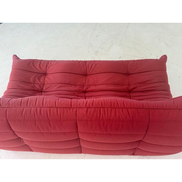Red Togo Sofa by Michel Ducaroy for Ligne Roset For Sale - Image 8 of 17