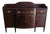 Antique 1920s Federal Revival Flame Mahogany Serpentine Sideboard For Sale