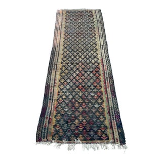 Antique Caucasian Kilim Rug Runner For Sale