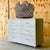 Early 21st Century Vintage Boho Interlude “Calypso” Faux Shagreen Chest Zoe Drawers For Sale - Image 5 of 11