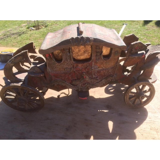 Antique Carriage Themed Lamp For Sale In San Antonio - Image 6 of 10