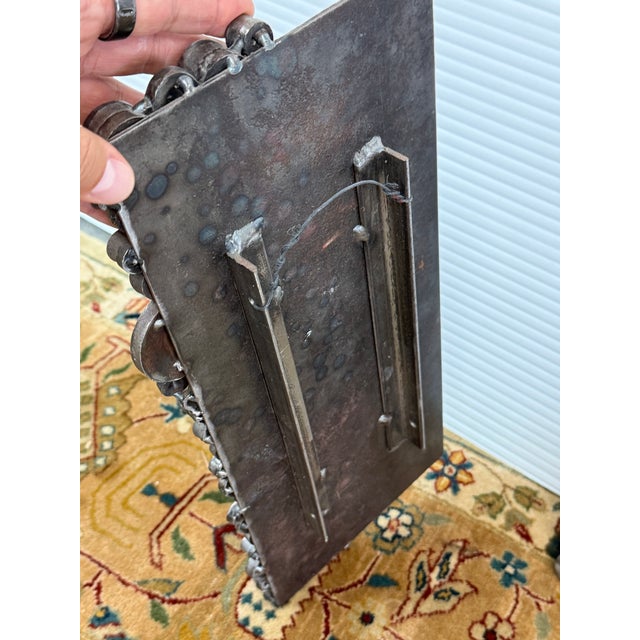 Sculpted Metal Rock Plates, Set of Two For Sale - Image 12 of 12