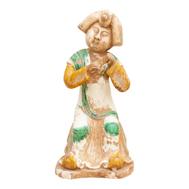 Original Sancai Glazed Chinese Statue Chairish