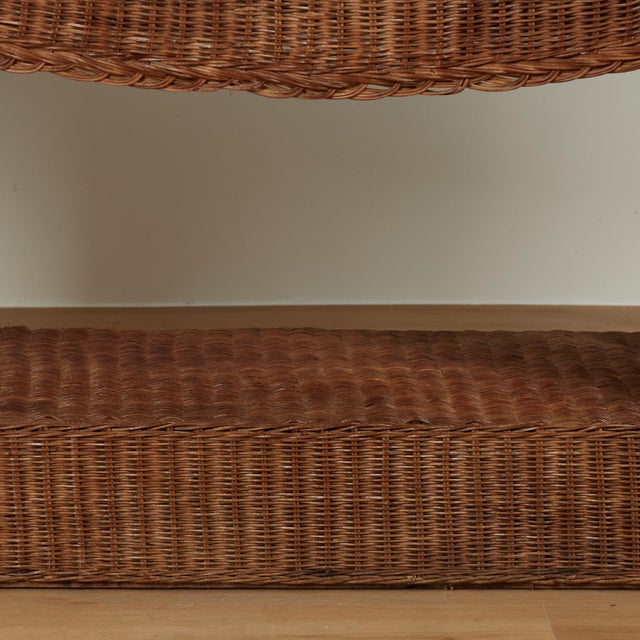 Vintage Italian Wicker Elephant Serving Bar For Sale - Image 11 of 18