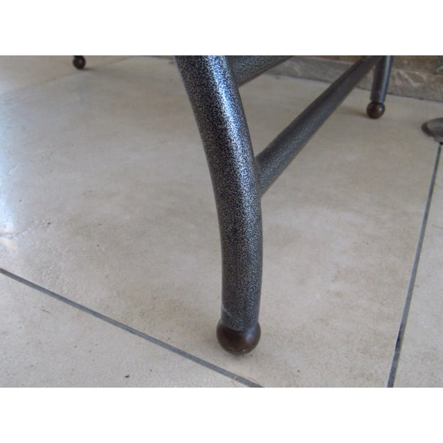 Black Mid-Century Empire Style Italian Stools, 1968, Set of 2 For Sale - Image 8 of 11