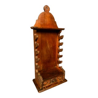 18th Century French Country Walnut Knife Holder With Drawer, Circa 1790 For Sale