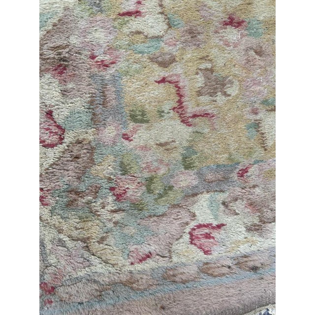 Mid-Century Indian Savonnerie Design Rug, 1950s For Sale - Image 6 of 18