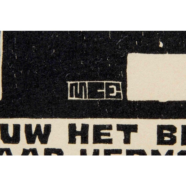 Modern Maurits Cornelis Escher, Padlock, Woodcut, 1931 For Sale - Image 3 of 4