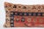 1910s Antique Handwoven Red & Navy Rug Pillow – Home Décor Accent -16'' X 39'' For Sale - Image 5 of 10