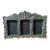 1990s Handcrafted Mexian Pewter Triple Triptych Photo Picture Frame Folk Art 15.5 X 10 For Sale