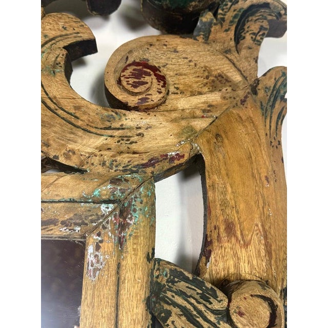 Antique Italian Wall Mirror, Vintage Elegance From the 20th Century For Sale - Image 11 of 15