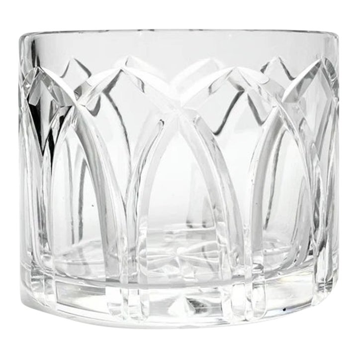1960s Royal Brierley Crystal Trinket Dish Vanity Catchall Bowl