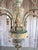 Rustic Mid 20th Century Mediteranean Style Italian Painted & Parcel Gilt Wood 12-Light Chandelier For Sale - Image 3 of 7