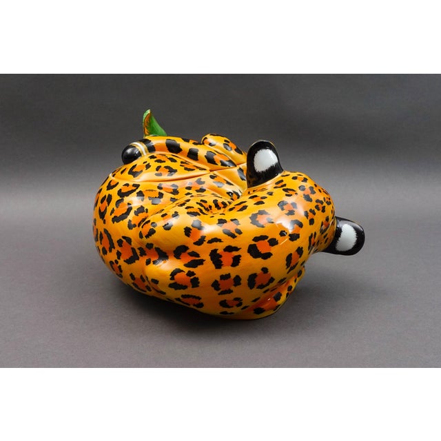 Late 20th Century Late 20th Century Lynn Chase Jaguar Jungle Porcelain Covered Tureen, Signed For Sale - Image 5 of 11