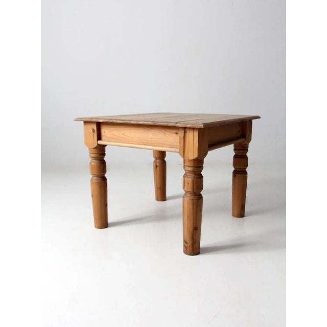 Antique Wooden Side Table For Sale - Image 4 of 9