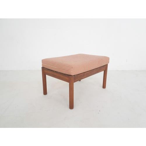 Wood Vintage Ottoman in Teak with Loose Cushion, Denmark, 1950s For Sale - Image 7 of 7