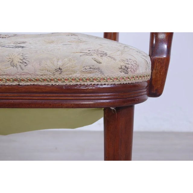 Brown Mid Century Armchair in the style of Paolo Buffa, 1950s For Sale - Image 8 of 12