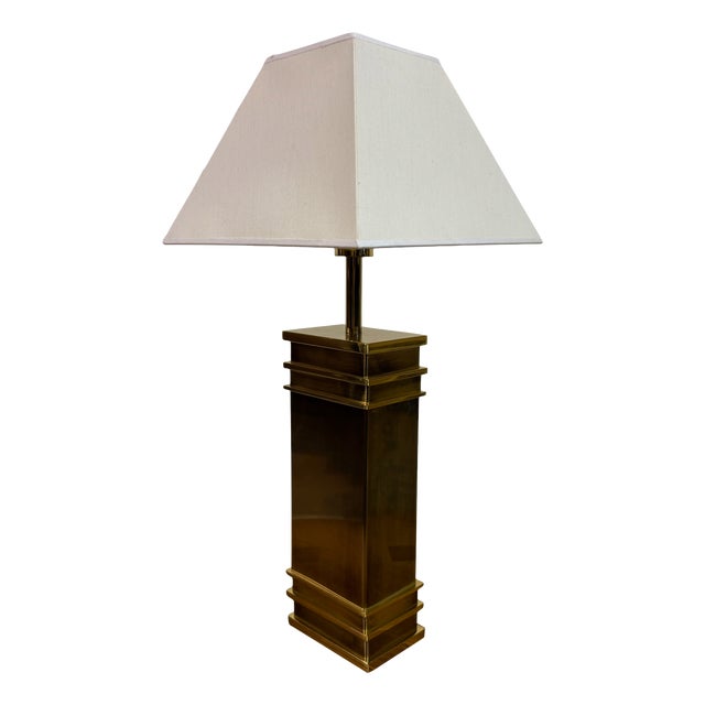 Vintage Brass Table Lamp from Vereinigte Werkstätten München, 1970s For Sale